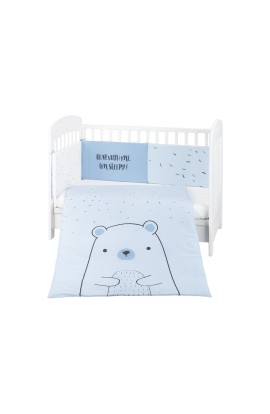 Juego de Cama 2 Piezas 60/120 Bear Whit Me Azul