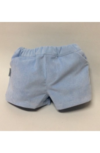 bloquear judío Voluntario Pantalon corto de pana en color azul de Babidu